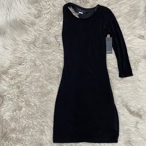 NWT - Akira Black Sleek one sleeve dress